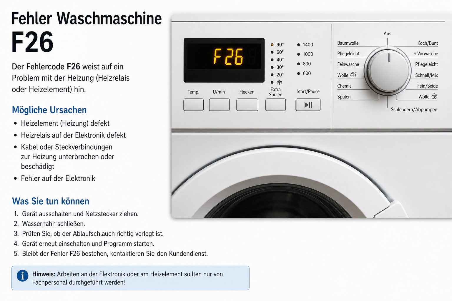 F26 Waschmaschine