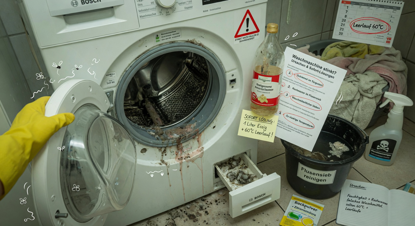 Waschmaschine stinkt Ursachen und sofortige Lösungen!